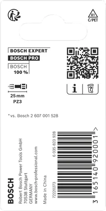 Bosch PRO Pozidriv Schlagbit PZ3 25 mm 2 Stück.