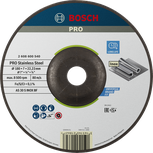 Bosch PRO Edelstahl-Schleifscheibe 180 x 7 mm für Edelstahl.