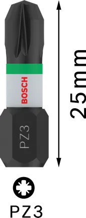 Bosch PRO Pozidriv-Schlagbit PZ3 25 mm.