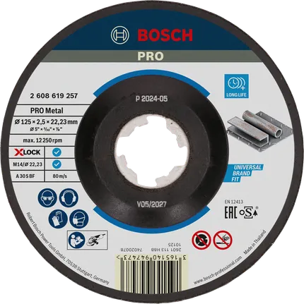 Bosch PRO Metallgebundene Trennscheibe X-Lock 125 mm.