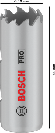 Bosch PRO Multimaterial-Lochsäge 19 mm, Gewinde.