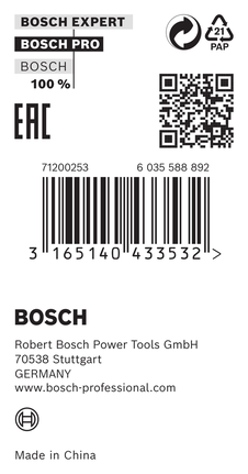Bosch Reduzierring 20 x 0,8 x 16 mm.