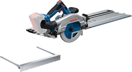Akku-Kreissäge GKS 18V-57-2 GX von Bosch mit Führungsschiene.