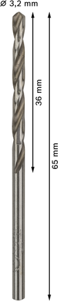 Bosch PRO Metal HSS-G 3,2 mm Spiralbohrer.