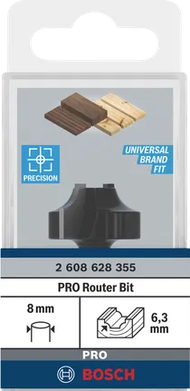 Bosch PRO Ovolo Fräser 6,3 mm 8 mm Schaft.