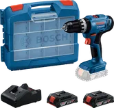 Bosch GSB 18V-25 Akku-Bohrschrauber-Set mit 2x 2Ah Akkus.