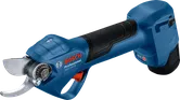 Akku-Gartenschere GGP 12V-25 von Bosch zum Schneiden von Ästen.