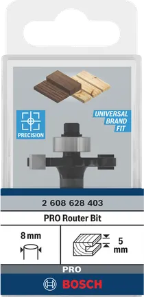 Bosch PRO Fräser-Schlitzfräser, 8 mm Schaft.