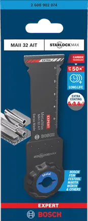 Bosch Expert MAII 32 AIT MetalMax Tauchsägeblatt 32×70 mm.