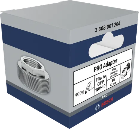 Bosch PRO Adapter für Fettpresse 400g Schraubkartusche.