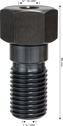 Bosch Adapter für Diamantbohrkronen 5/8 UNF auf 1-1/4 UNC.