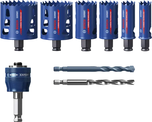 Bosch EXPERT Multi Material Lochsägen-Set, Hartmetall-Technologie.