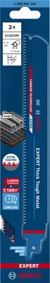 Bosch EXPERT Thick Tough Metal S1155CHC Sägeblatt 3er-Pack.