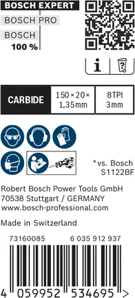 Bosch EXPERT Vehicle Rescue S 957 CHM Hartmetall-Sägeblatt-Pack.