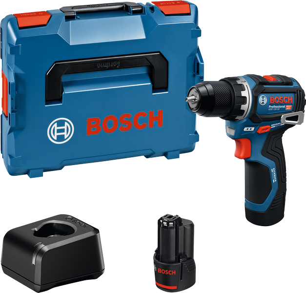 Bosch GSR 12V-32 Akku-Bohrschrauber-Set mit Koffer.