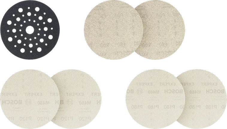 Bosch EXPERT M480 Schleifnetz-Set für 125-mm-Schleifmaschinen.