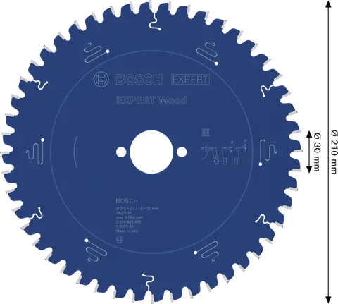 Bosch EXPERT Holz-Kreissägeblatt, 210 mm Durchmesser.