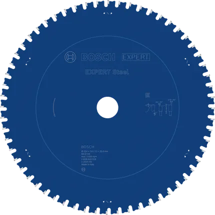 Bosch EXPERT Steel Kreissägeblatt mit 60 Zähnen.