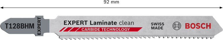 Hartmetall-Stichsägeblatt Bosch EXPERT Laminate Clean T128BHM.