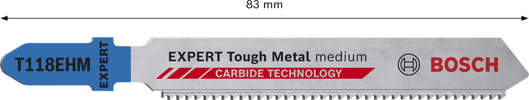 Bosch EXPERT Tough Metal T118EHM Stichsägeblatt 83mm.