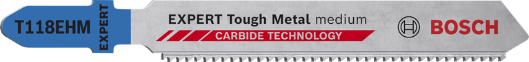 Bosch EXPERT Tough Metal T118EHM Stichsägeblatt zum Schneiden von Metall.