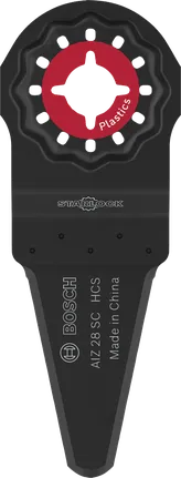 Bosch AIZ 28 SC Starlock-Sägeblatt zum Schneiden von Kunststoff.