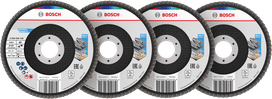 Bosch X451 Fächerscheiben-Set 125 mm G40 für Metall und Holz.