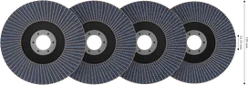 Bosch X451 Fächerscheiben-Set 125 mm für Winkelschleifer.