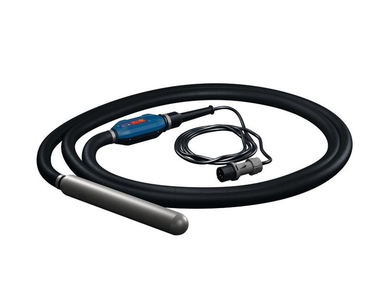 Bosch GDI59-500 Betonrüttler mit flexiblem Schlauch.