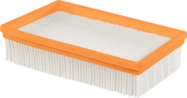 Bosch Polyester-Flachfaltenfilter zur Staubabsaugung.