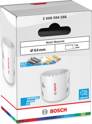 Bosch Multimaterial-Gewindelochsäge 64 x 40 mm.