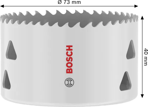 Bosch Multimaterial-Gewindelochsäge 73 x 40 mm.