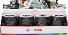 Bosch X451 Fächerscheiben-Set 125 mm, verschiedene Körnungen.