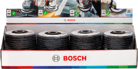 Bosch X451 Fächerscheiben-Set 125 mm, verschiedene Körnungen.