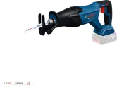 Bosch GSA 18V-28 Säbelsäge mit Sägeblatt.
