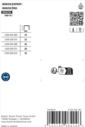 Bosch schmale Klammer Typ 55 kunstharzbeschichtet 30 mm.