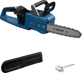 Bosch GKE 18V-30 Akku-Kettensäge mit Zubehör.