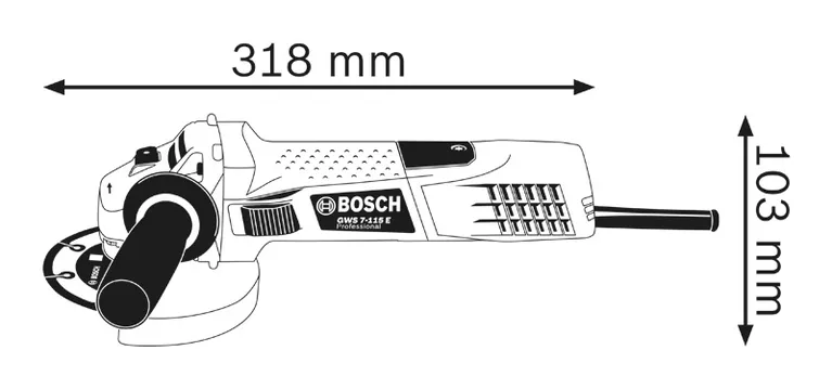 Bosch Professional GWS 7-115 E Mini meuleuse - Meuleuses à la Fnac