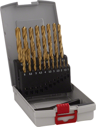 Bosch 19-teiliges ProBox Metallbohrer-Set HSS-TiN.