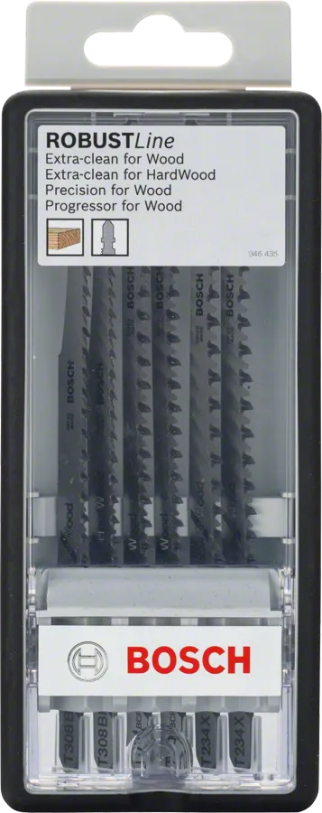 Bosch 6-delt Robust Line Wood stiksavklingesæt Progressor.
