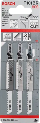 Bosch stiksavklinge T 101 BR 3-pak.