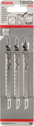 Bosch stiksavklinge T 301 CD 3-pak.