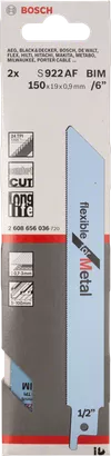 Bosch S 922 AF 6″ metal bajonetsavklinge.