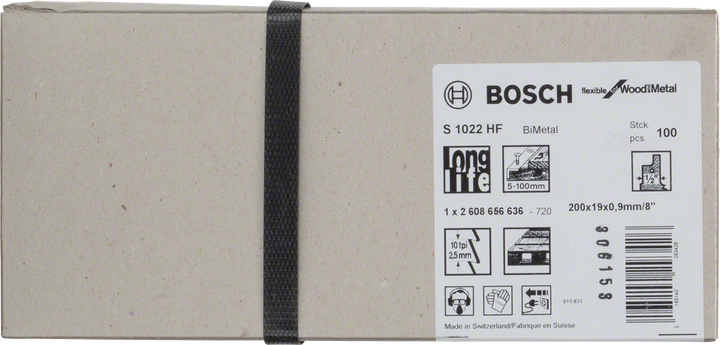 Bosch S 1022 HF bajonetsavklinger 8″.
