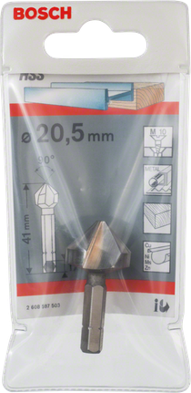 Bosch 20,5 mm forsænkningsbor.