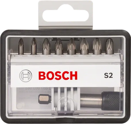 Bosch 8+1-delt skruetrækkerbitsæt.