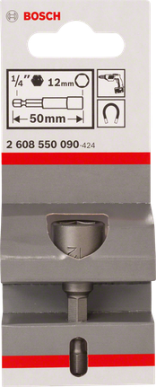 Bosch 12 mm topnøglesæt 50 mm.
