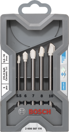 Bosch keramisk boresæt 5,5–10 mm.