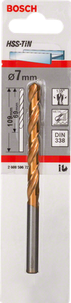 Bosch 7 mm HSS-TiN metalbor.