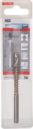 Bosch HSS-fræsebor 6 mm.